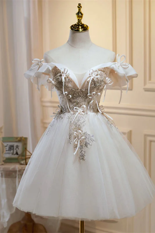 Price Fest elegant maxi dressIvory Off-the-Shoulder Bow Tie Beading-Embroidered Homecoming Dress Price Fest elegant maxi dressIvory Off-the-Shoulder Bow Tie Beading-Embroidered Homecoming Dress