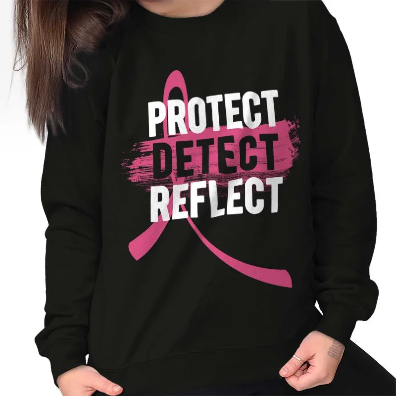 Markdowns comfortable athletic sweatshirtProtect Detect Reflect Crewneck Sweatshirt