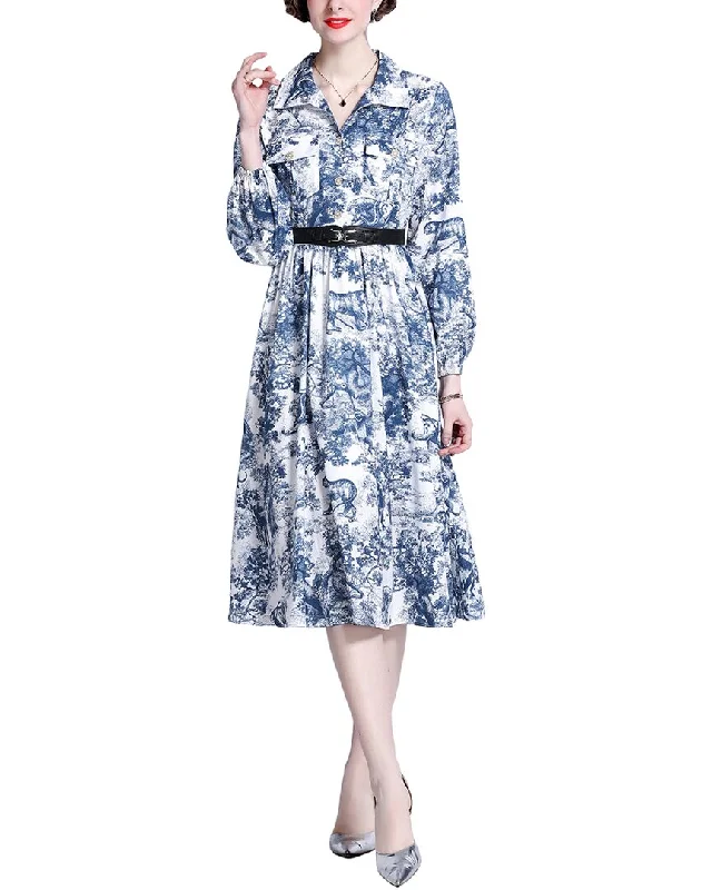 Best Seller puff sleeve dressDZA Midi Dress