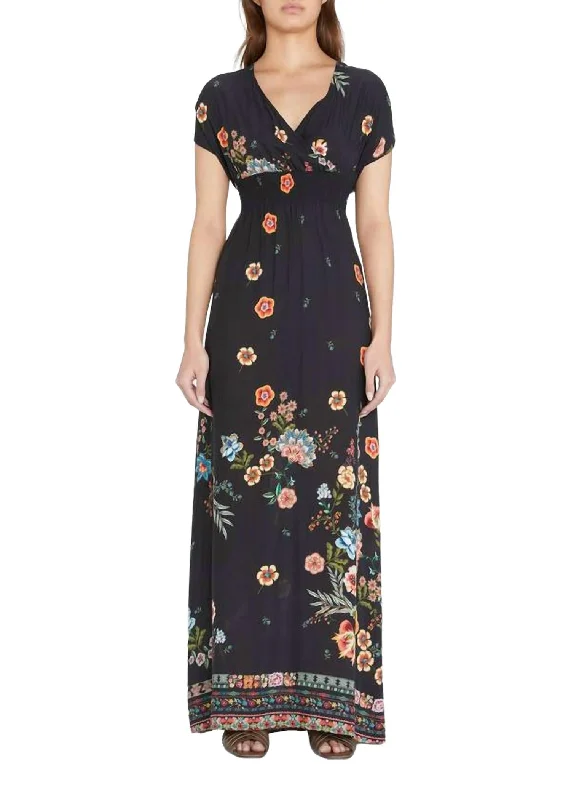 Midnight Madness casual knit dressArdell Smocked Maxi Dress in Multi