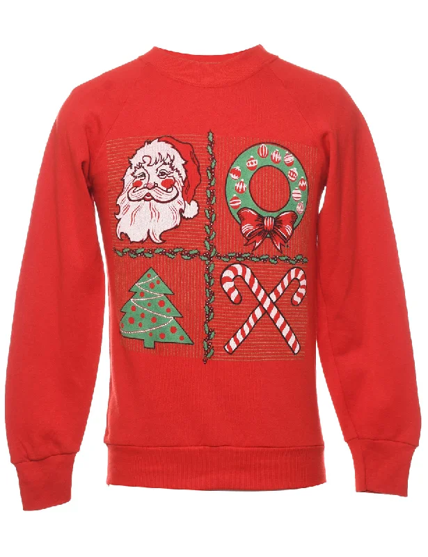 Weekend Special wool-blend coatSanta Claus Christmas Sweatshirt - S