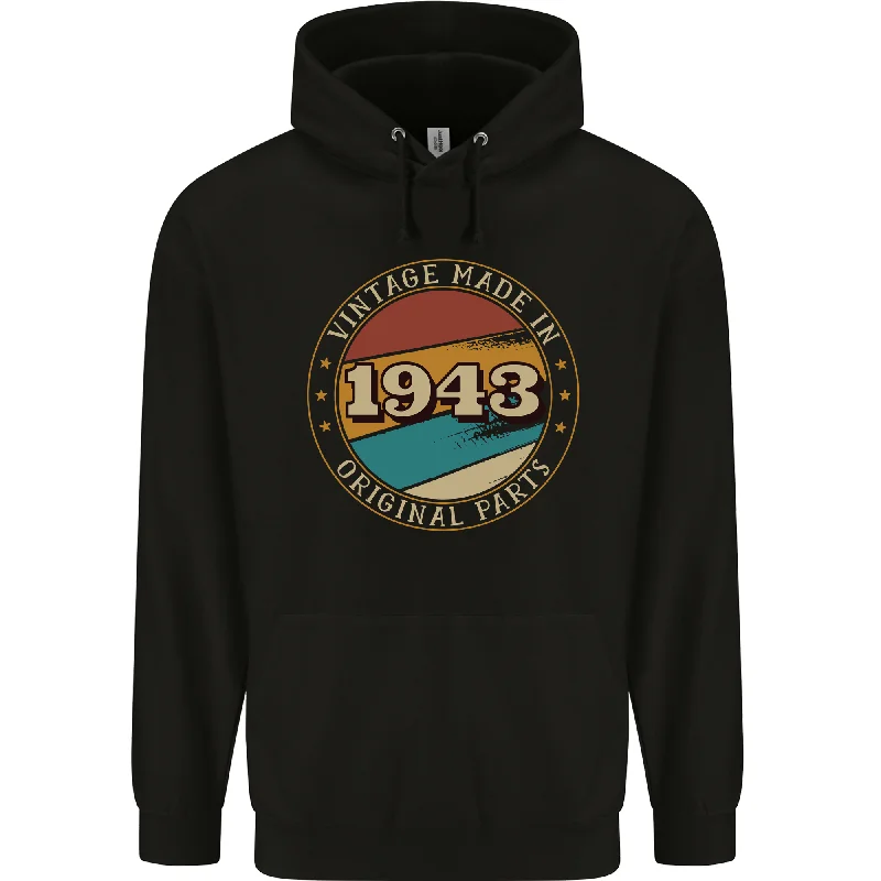 Season Finale Sale sleek hoodie81st Birthday Vintage Made In 1943 Mens 80% Cotton Hoodie Season Finale Sale sleek hoodie81st Birthday Vintage Made In 1943 Mens 80% Cotton Hoodie