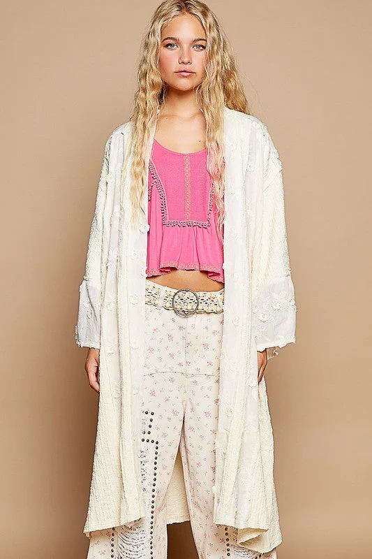 Limited Edition graphic gym sweatshirtPOL Flower Lace Trim Open Front Longline Cardigan Limited Edition graphic gym sweatshirtPOL Flower Lace Trim Open Front Longline Cardigan