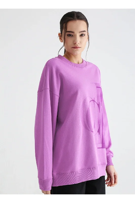 Exclusive Savings trendy hooded sweatshirtCalvin Klein  J220421 Lightbox Ck Sweatshirt  Purple
