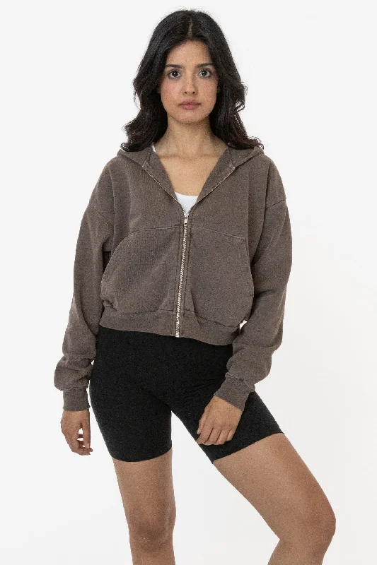 While Supplies Last eco-friendly sports hoodieHF16 - Heavy Fleece Cropped Zip-Up Hoodie (Pigment Dye) While Supplies Last eco-friendly sports hoodieHF16 - Heavy Fleece Cropped Zip-Up Hoodie (Pigment Dye)