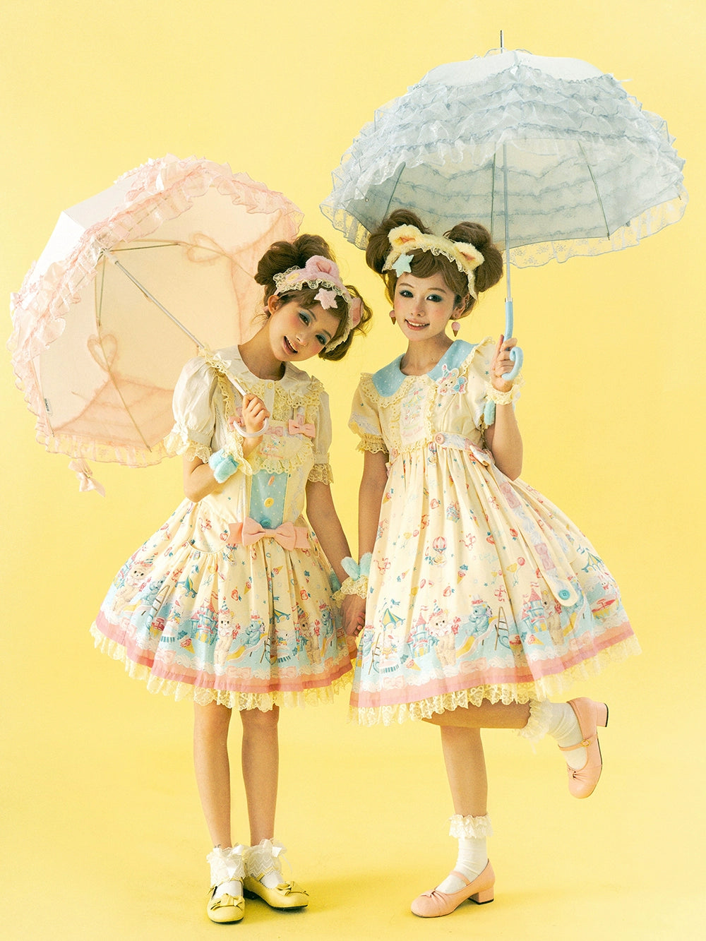 Final Clearance ruffle dress(BFM)Cutie Volta~Sweet Celebration~Sweet Lolita OP Dress Bunny Bear JSK Salopette