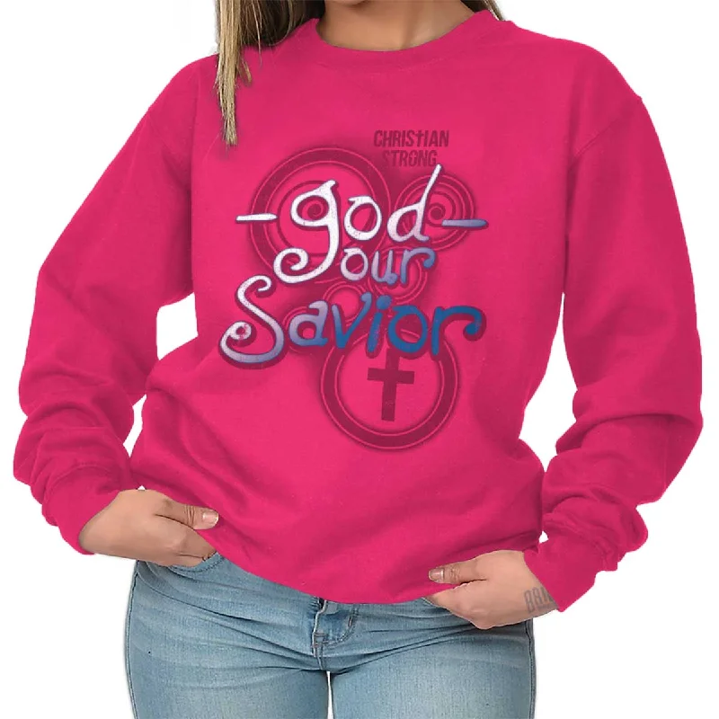 Super Savings soft athletic sweatshirtOur Savior Crewneck Sweatshirt