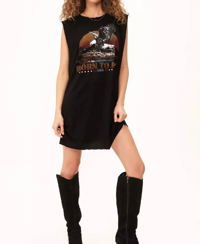 Don't Miss modern dressBorn To Fly Dress In Black