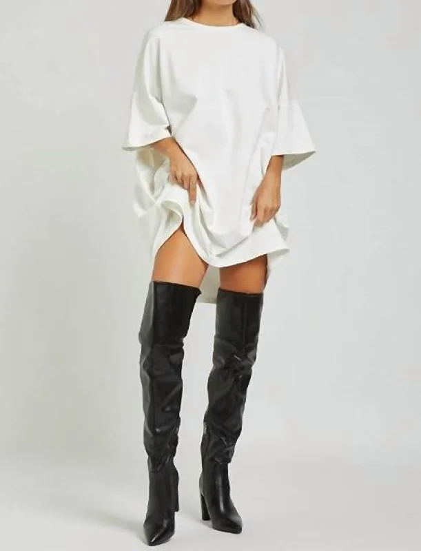 Great Deals one-shoulder dressNiko Tee Dress in White
