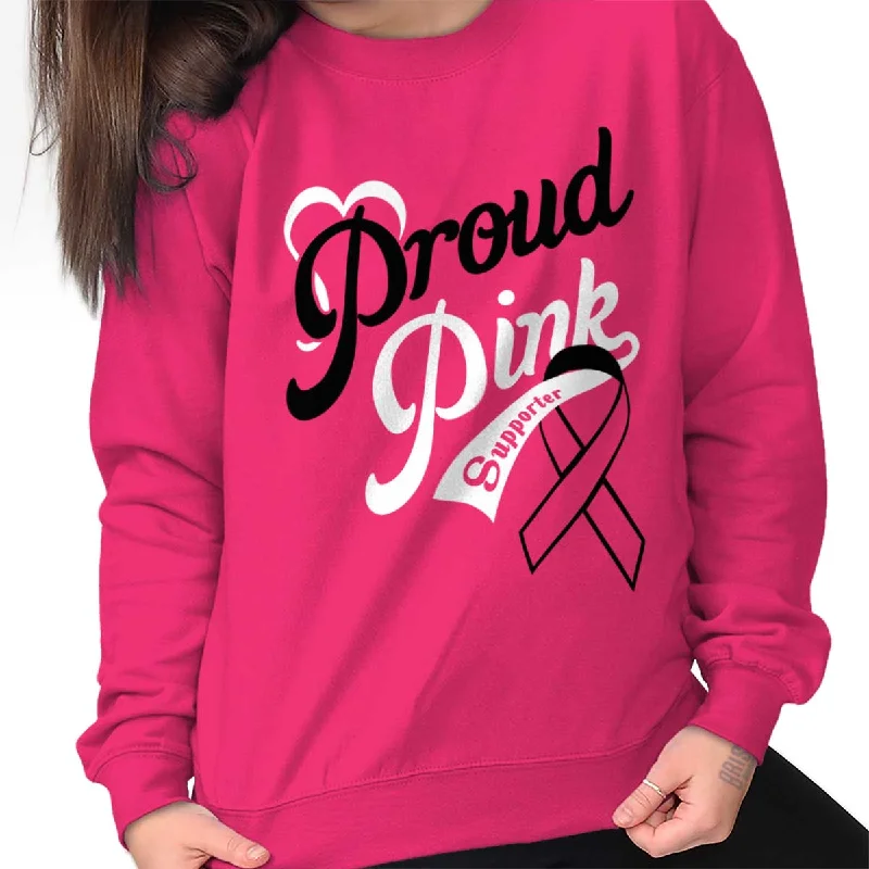 Limited Stock high-performance athletic hoodieBreast Cancer Awareness Crewneck Sweatshirt
