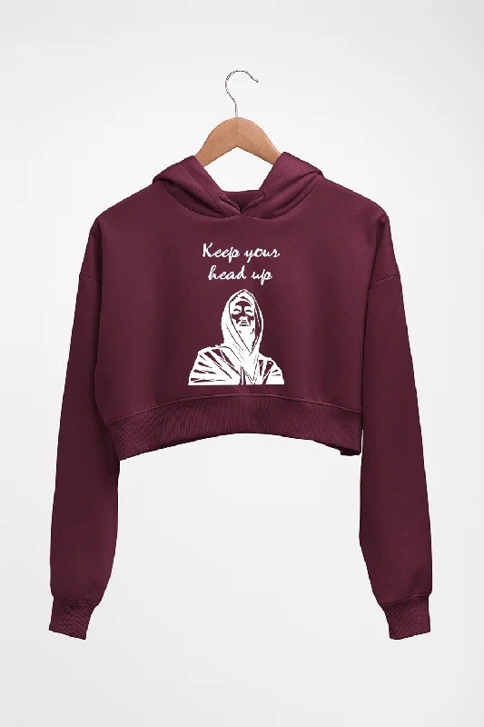 Instant Discount slim fit hoodieTupac Shakur Crop HOODIE FOR WOMEN