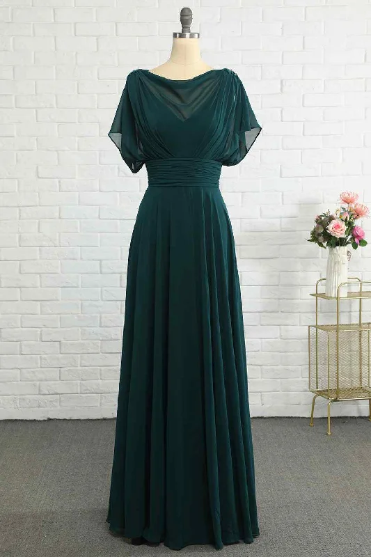 Last Chance ruched dressHunter Green A-line Illusion Cowl Neck Chiffon Long Bridesmaid Dress Last Chance ruched dressHunter Green A-line Illusion Cowl Neck Chiffon Long Bridesmaid Dress
