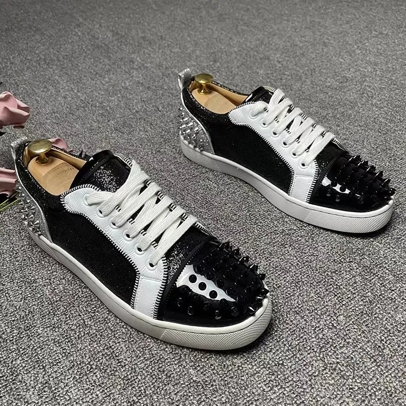 Daily Specials long-sleeve coatnew arrival men fashion original leather rivets shoes lace-up flats shoe party nightclub dresses breathable platform footwear Daily Specials long-sleeve coatnew arrival men fashion original leather rivets shoes lace-up flats shoe party nightclub dresses breathable platform footwear