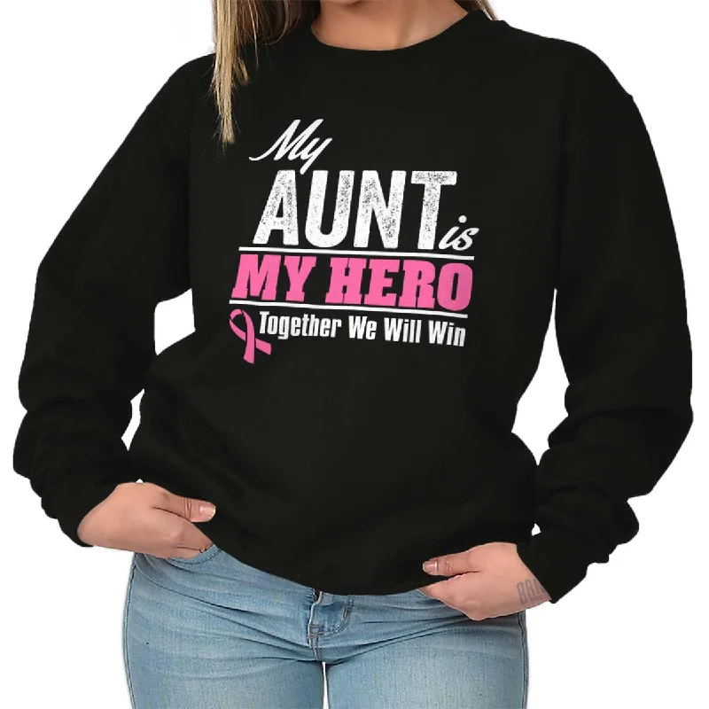 Limited Availability high-end athletic hoodieMy Aunt My Hero Crewneck Sweatshirt