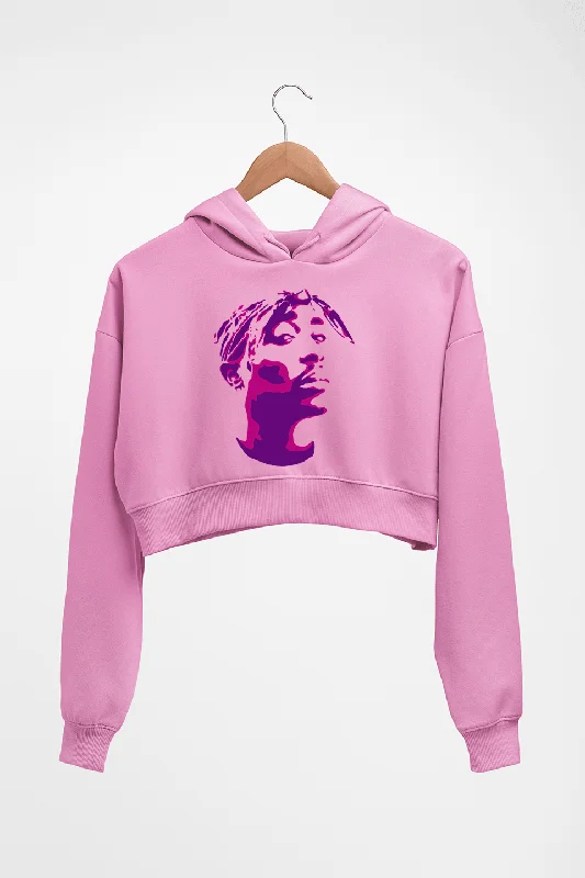 Sale Event graphic hooded sweatshirtTupac 2Pac Crop HOODIE FOR WOMEN