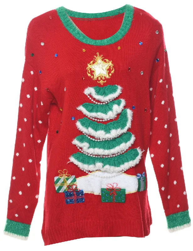 Value Deals insulated trench coatFestive Christmas Jumper - M