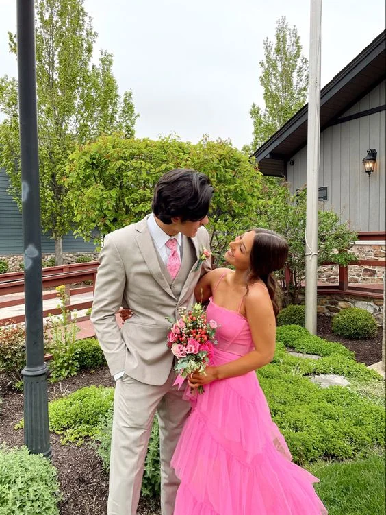 Online Exclusive vintage-inspired dressBeautiful Pink Tulle Long Formal Gown, Party Prom Dresses Y3059 Online Exclusive vintage-inspired dressBeautiful Pink Tulle Long Formal Gown, Party Prom Dresses Y3059