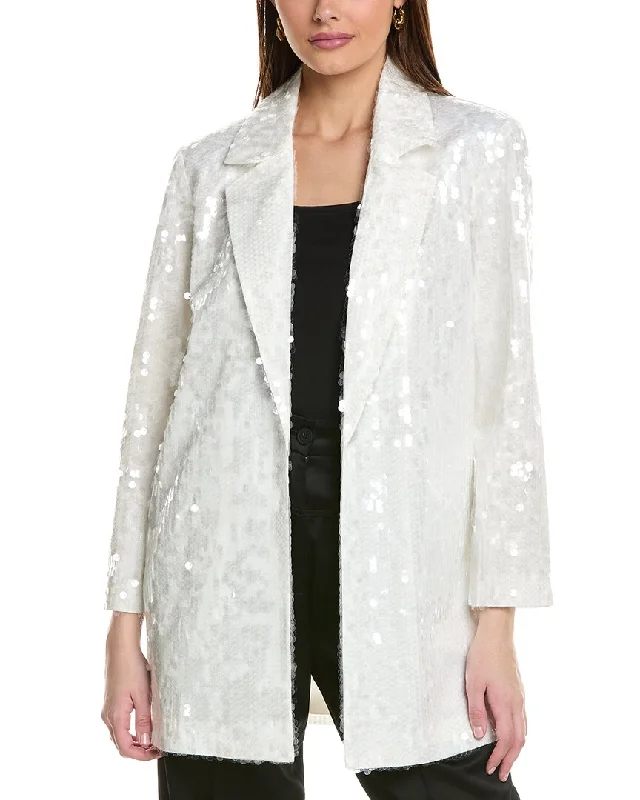 Discount Days premium puffer coatKenneth Cole Sequin Topper