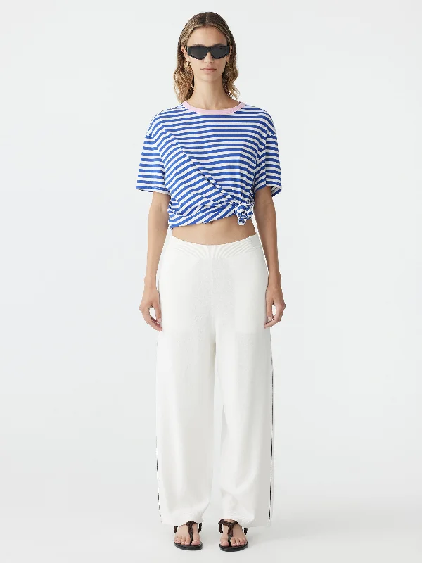 Price Reduction cozy workout hoodieVintage Stripe Boyfriend Short Sleeve T.Shirt