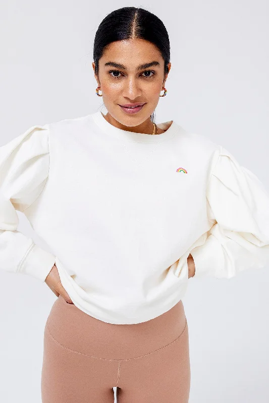 Special Price long-sleeve athletic hoodieOrigami Puffed Sleeve Crew in Sugar Swizzle Special Price long-sleeve athletic hoodieOrigami Puffed Sleeve Crew in Sugar Swizzle