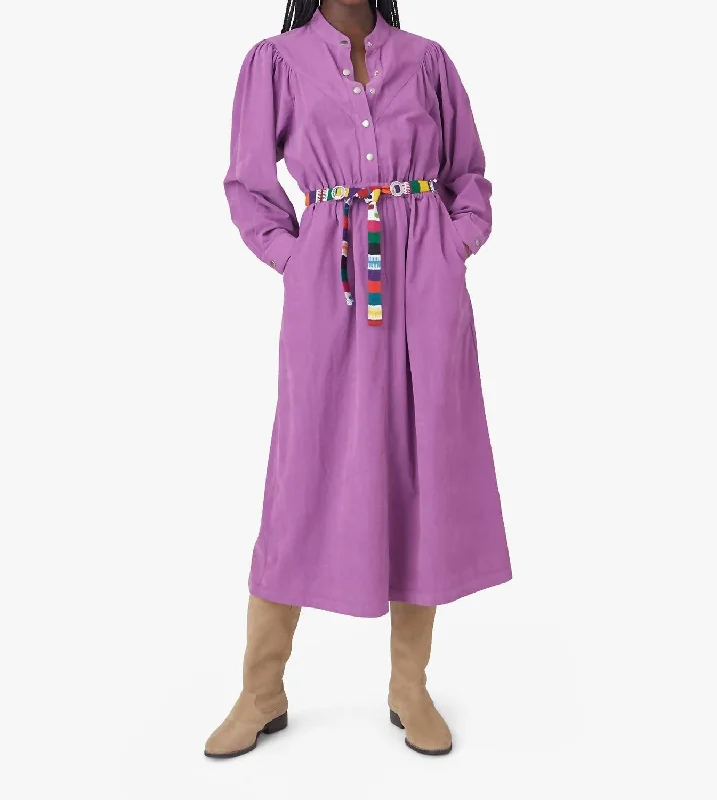 Deal Dash floral dressAudrey Dress In Violet Cord