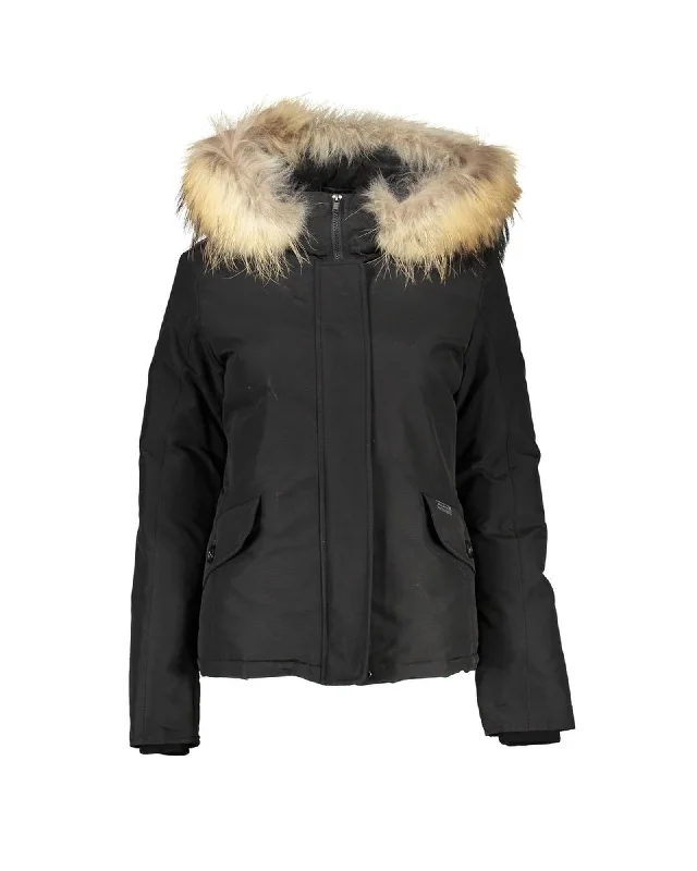 Huge Discounts everyday winter coatWoolrich Long Sleeved Jacket with Removable Fur Hood Zip & Buttons Huge Discounts everyday winter coatWoolrich Long Sleeved Jacket with Removable Fur Hood Zip & Buttons