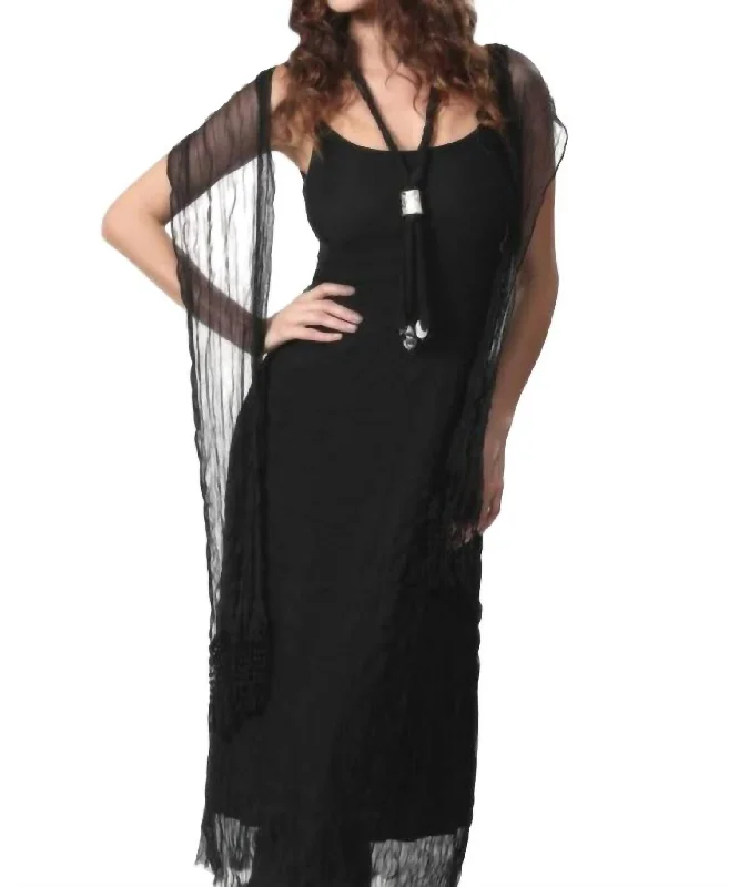 Price Break wrap dressSheer Mystery Maxi Dress In Black