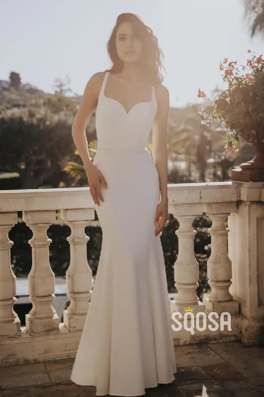 Blowout Deals floral wrap dressMermaid Spaghetti Straps Casual Wedding Dress Bridal Gowns With Train QW8056 Blowout Deals floral wrap dressMermaid Spaghetti Straps Casual Wedding Dress Bridal Gowns With Train QW8056