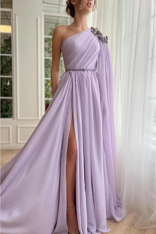 Factory Direct Sale high-waisted dressChic One Shoulder Beads Boho Long Prom Formal Dress QP0921 Factory Direct Sale high-waisted dressChic One Shoulder Beads Boho Long Prom Formal Dress QP0921