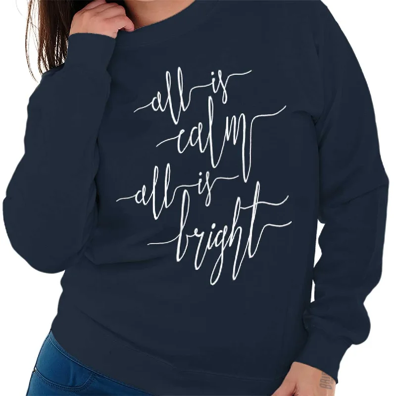 Savings Spectacular fitted workout hoodieAll Is Bright Crewneck Sweatshirt