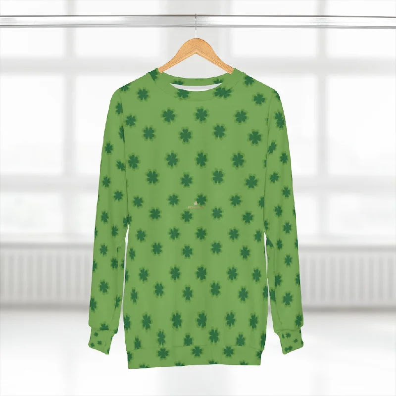 Bargain Bin breathable workout hoodieGreen St. Patty's Day Sweatshirt, Green St. Patrick's Day Green Clover Leaf Print Unisex Sweatshirt Top Outfit - Made in USA Bargain Bin breathable workout hoodieGreen St. Patty's Day Sweatshirt, Green St. Patrick's Day Green Clover Leaf Print Unisex Sweatshirt Top Outfit - Made in USA
