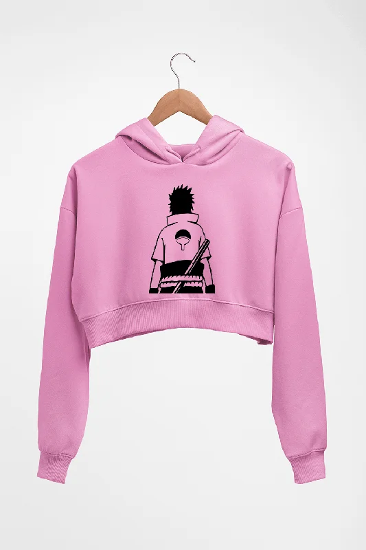 Act Fast cozy hoodie for cold weatherSasuke Uchiha Crop HOODIE FOR WOMEN