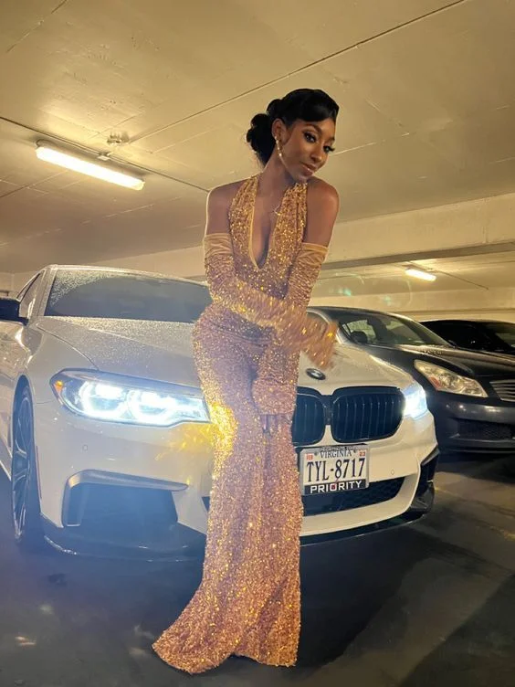 Act Now office dressSexy Custom Made Sequin Mermaid Prom Dresses Evening Dress Y183