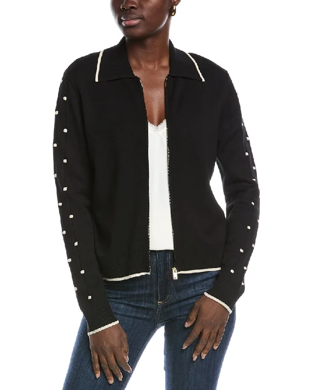 Overstock Sale modern outerwearSt. John Pointelle Jacket
