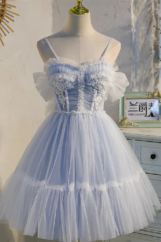 Special Buy wrap dressLight Blue Bow Tie Off-the-Shoulder Ruffle Beaded Homecoming Dress Special Buy wrap dressLight Blue Bow Tie Off-the-Shoulder Ruffle Beaded Homecoming Dress
