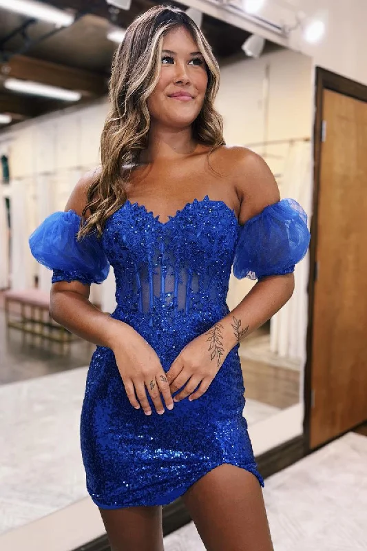 Reduced Prices textured dressSheath/Column Sweetheart Lace Appliques Short Sleeveless Cute Homecoming Dress QH2544