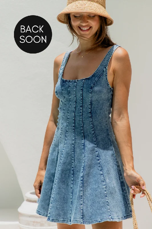 Extra Savings Saskia Mini Dress - Denim