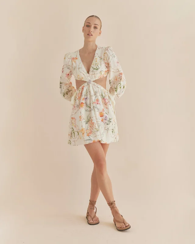 Online Exclusive Orangerie Long Sleeve Mini Dress