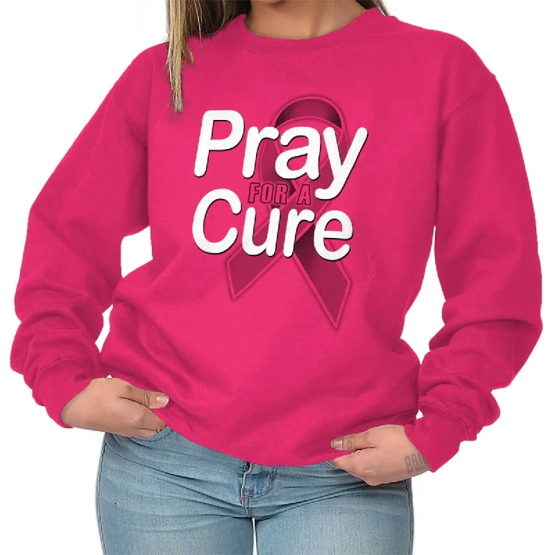 Hot Deal comfy workout wear hoodieHope For A Cure Crewneck Sweatshirt
