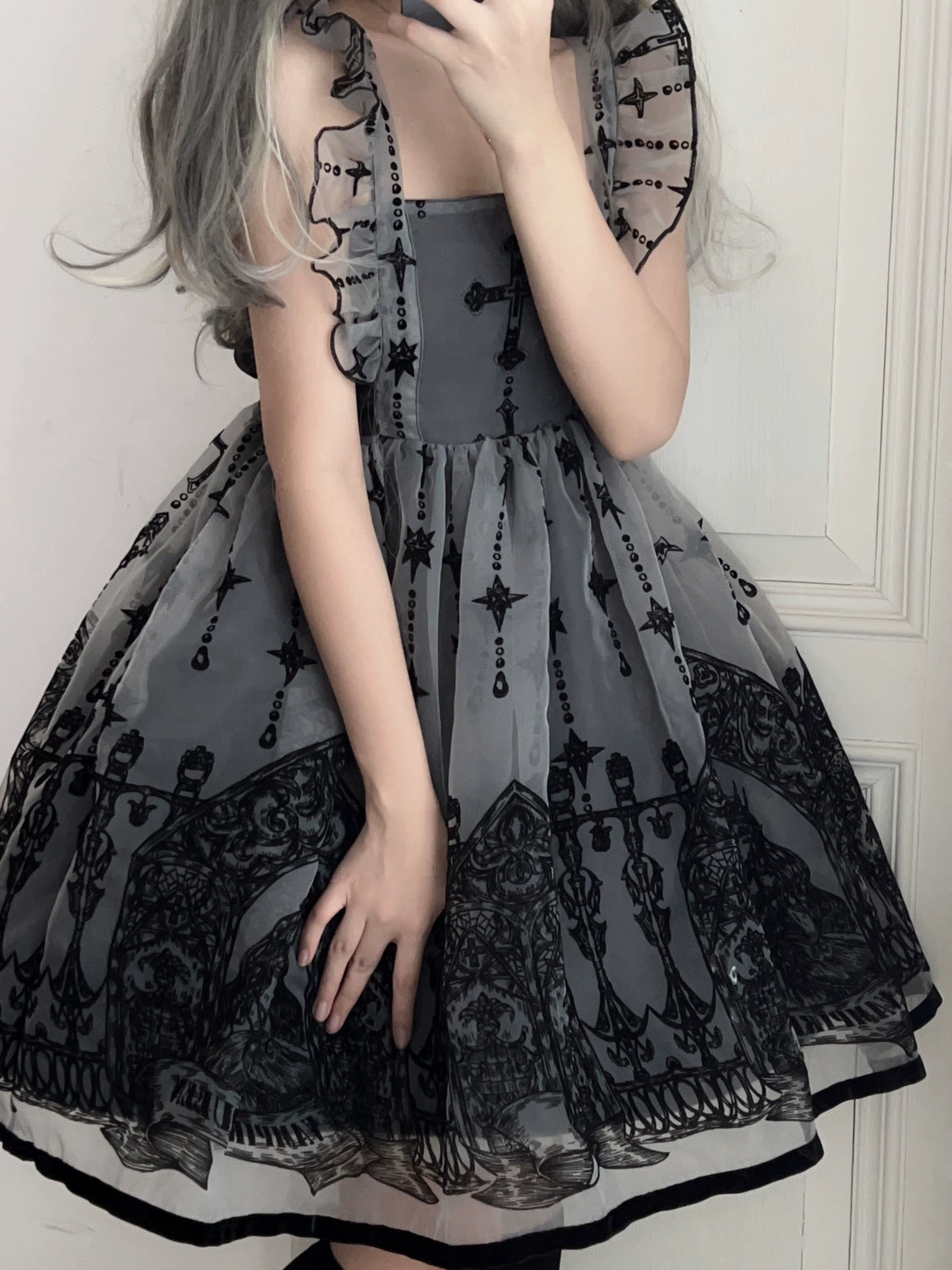Act Now layered dressSugar Girl~Cross Witch~Gothic Lolita Jumper Dress Suspender Dress