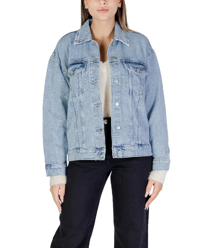Unbeatable Prices chic wool coatVero Moda  VMOVILLA Women's Denim Jacket - Blue