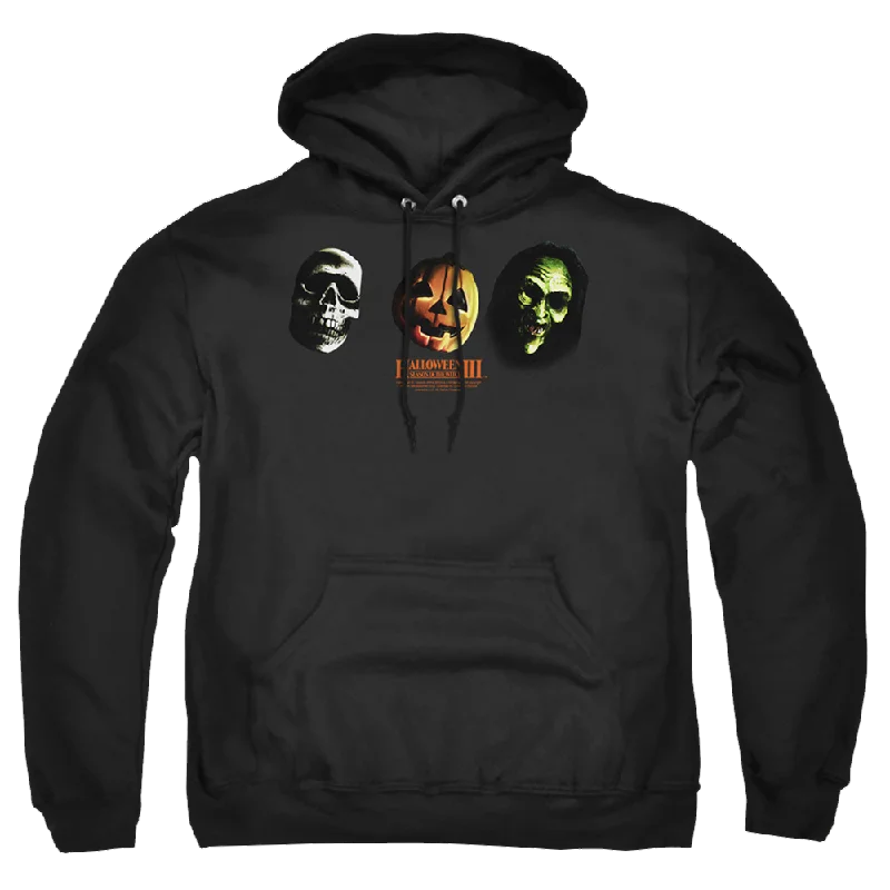 Price Drop trendy hooded sweatshirtHalloween 3 Three Masks - Pullover Hoodie