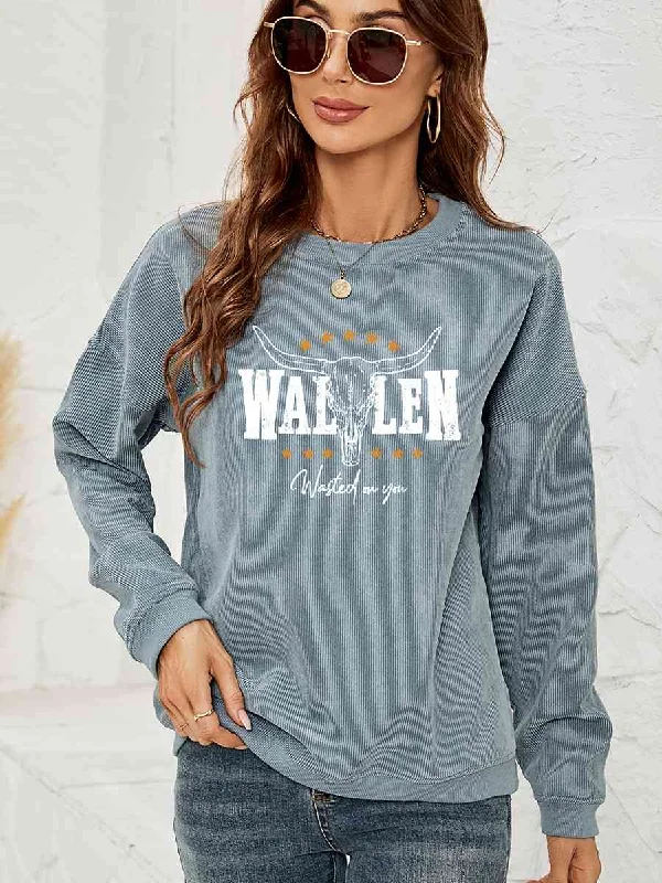 Special Price chic coat"Wallen" Graphic Sweatshirt