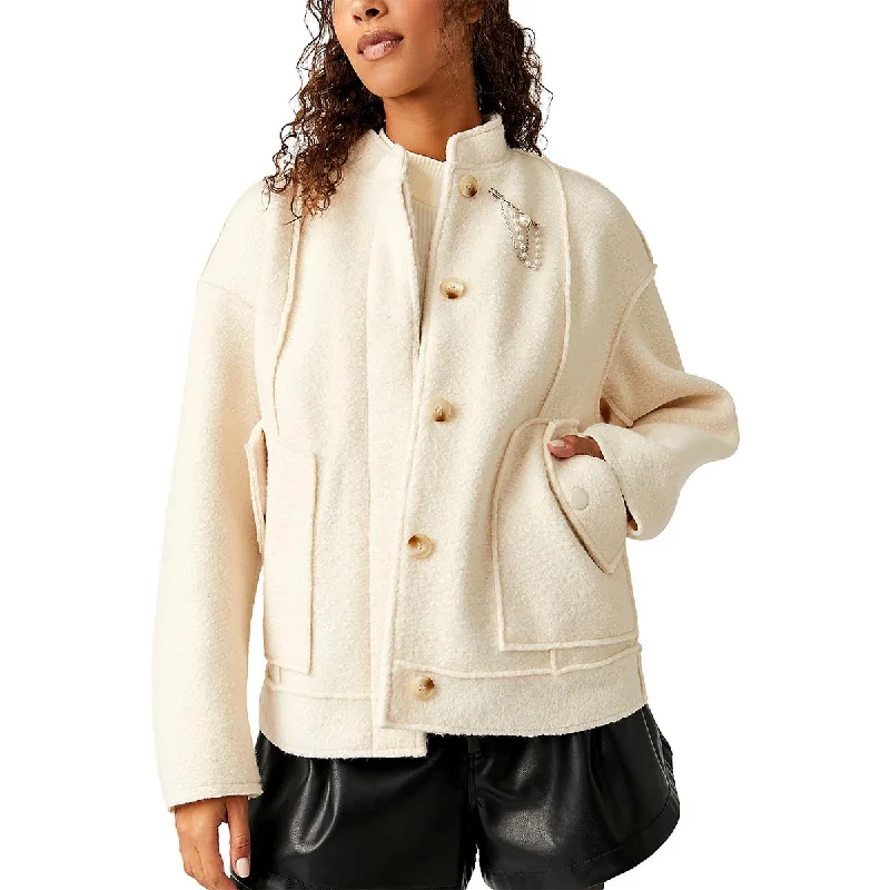 Can't Miss slim fit coatWillow Womens Faux Shearling Heavy Bomber Jacket
