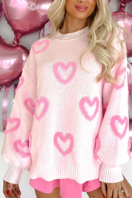 Midnight Sale eco-friendly sports hoodieHigh-Low Heart Round Neck Long Sleeve Sweater Midnight Sale eco-friendly sports hoodieHigh-Low Heart Round Neck Long Sleeve Sweater