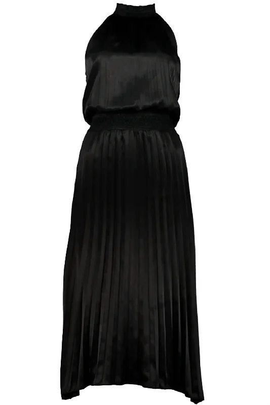 Exclusive Access boho-chic dressSari Halter Dress In Black