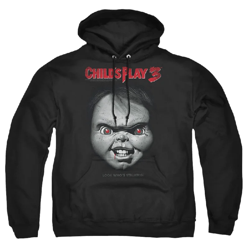 Savings Galore cool street hoodieChild's Play Face Poster - Pullover Hoodie