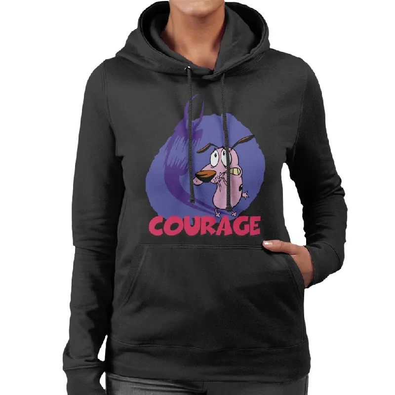 Best Deals chic pullover hoodieCourage The Cowardly Dog Halloween Scary Shadow Women's Hooded Sweatshirt