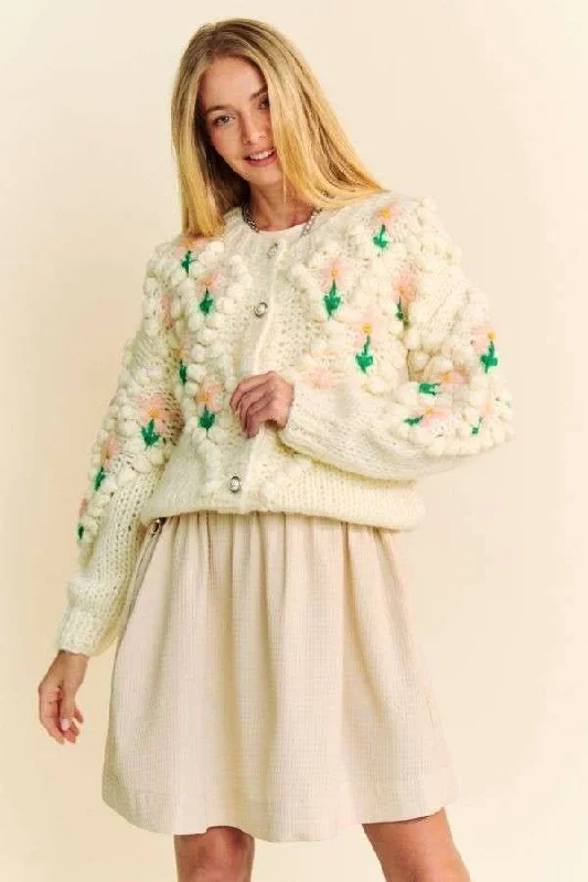 Stock Clearance luxe gym hoodieDavi & Dani Floral Pattern Button Down Cardigan