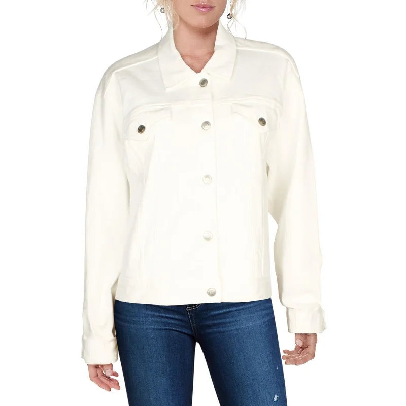 Exclusive Preview relaxed fit coatWomens Collar Dressy Denim Jacket